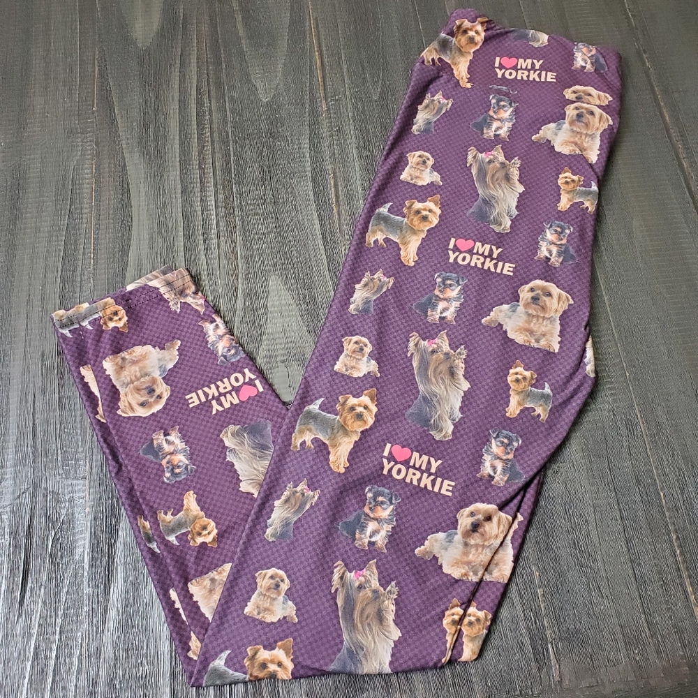 Yorkie soft leggings size tall/curvy